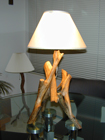 driftwood table lamp