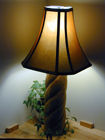 spiral table lamp